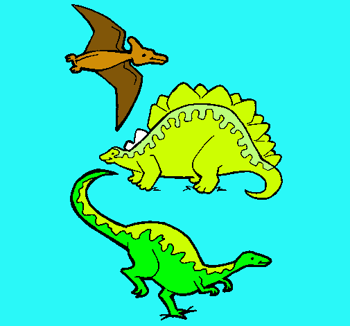 Tres clases de dinosaurios