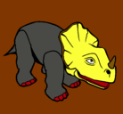 Dibujo Triceratops II pintado por DEBHI