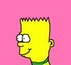 Dibujo Bart pintado por simsop