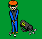 Dibujo Jugador de golf II pintado por golfista