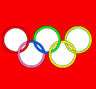 Dibujo Anillas de los juegos olimpícos pintado por vhfjhgy