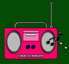 Dibujo Radio cassette 2 pintado por aliz