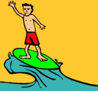 Dibujo Surfista pintado por juanca10
