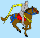 Dibujo Caballero a caballo IV pintado por danieljosem