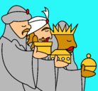 Dibujo Los Reyes Magos 3 pintado por iriamar