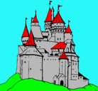 Dibujo Castillo medieval pintado por bhjcghciosvj