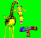 Dibujo Madagascar 2 Melman pintado por julianau