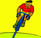 Dibujo Ciclista con gorra pintado por david_molina
