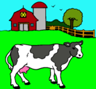 Dibujo Vaca pasturando pintado por osvaldo