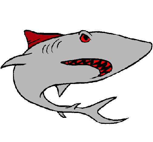 Dibujo de Tiburón pintado por Babo en  el día 06-03-11 a las  20:42:58. Imprime, pinta o colorea tus propios dibujos!