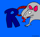 Dibujo Rata pintado por srico
