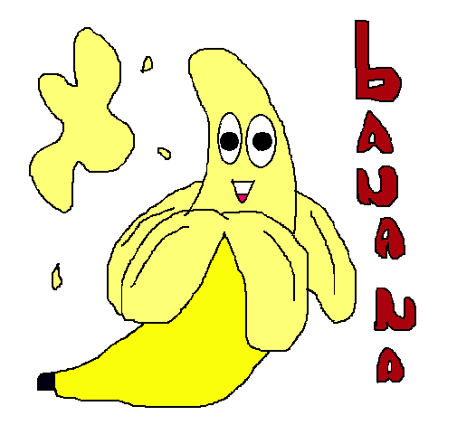 Dibujo Banana pintado por Laura2
