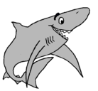 Dibujo Tiburón alegre pintado por ander