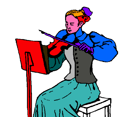 Dama violinista