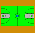 Dibujo Cancha pintado por PULPI