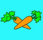 Dibujo zanahorias pintado por uiuiuiuuui