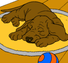 Dibujo Perro durmiendo pintado por maggy