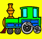 Dibujo Tren pintado por chuchu