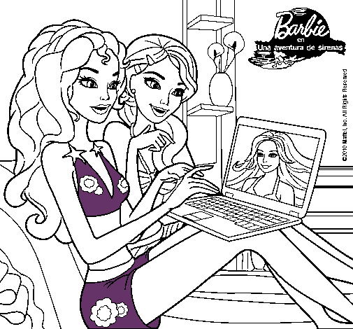 Barbie chateando