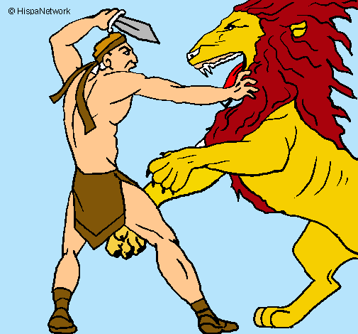 Gladiador contra león