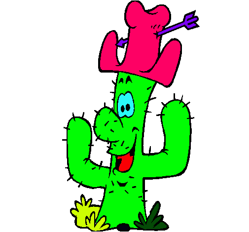 Cactus con sombrero