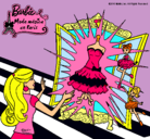 Dibujo El vestido mágico de Barbie pintado por palom