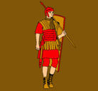 Dibujo Soldado romano pintado por Acuarion  