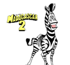 Dibujo Madagascar 2 Marty pintado por tdfrefr3eft5