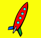 Dibujo Cohete II pintado por 040407