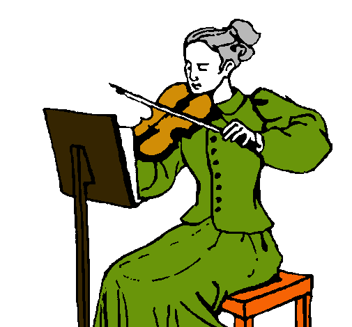 Dama violinista