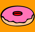 Dibujo Donuts pintado por rosquilla