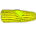 Dibujo Mazorca de maíz pintado por eterr