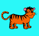 Dibujo Tigre pintado por tiger