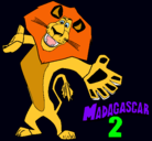 Dibujo Madagascar 2 Alex 2 pintado por hbggfvb