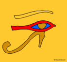 Dibujo Ojo Horus pintado por gaelooooo