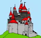 Dibujo Castillo medieval pintado por felu