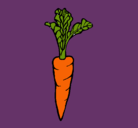 Dibujo zanahoria pintado por osvaldo