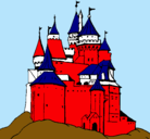Dibujo Castillo medieval pintado por TONT