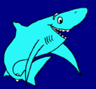 Dibujo Tiburón alegre pintado por yaidelis