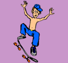 Dibujo Skater pintado por 6672532275