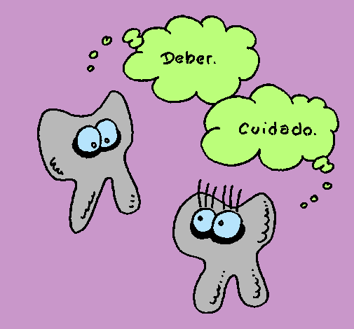 Dibujo Conversación de dientes pintado por 3elena3