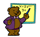Dibujo Profesor oso pintado por perliups