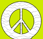 Dibujo Símbolo de la paz pintado por ghfbtgvyhfvg