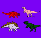 Dibujo Dinosaurios de tierra pintado por xuhey