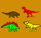 Dibujo Dinosaurios de tierra pintado por braulio