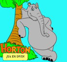 Dibujo Horton pintado por valentino