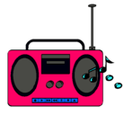 Dibujo Radio cassette 2 pintado por martixuli