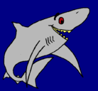 Dibujo Tiburón alegre pintado por duqueynapo