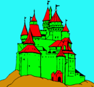 Dibujo Castillo medieval pintado por huhuhuhuhuuh
