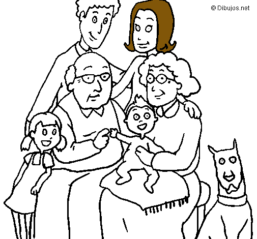 Dibujo Familia pintado por sam25
